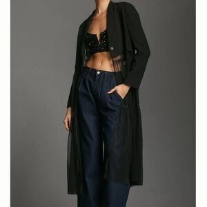 Tulle Duster Blazer by Anthropology XS